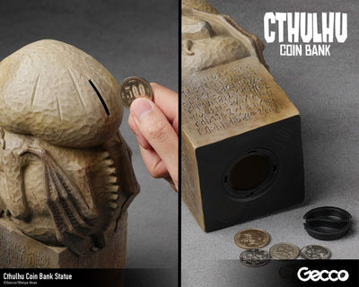 H.P. Lovecraft Cthulhu Mythos Coin Bank Statue Cthulhu (Stone Color) 24cm - Scale Statue - Gecco - Hobby Figures UK