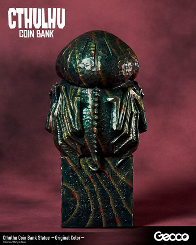 H.P. Lovecraft Cthulhu Mythos Coin Bank Statue Cthulhu (Original Color) 24cm - Scale Statue - Gecco - Hobby Figures UK