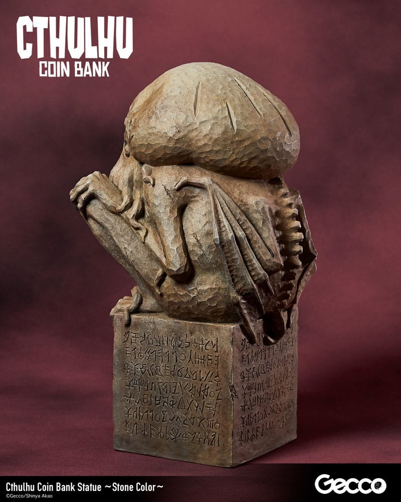 H.P. Lovecraft Cthulhu Mythos Coin Bank Statue Cthulhu (Stone Color) 24cm - Scale Statue - Gecco - Hobby Figures UK