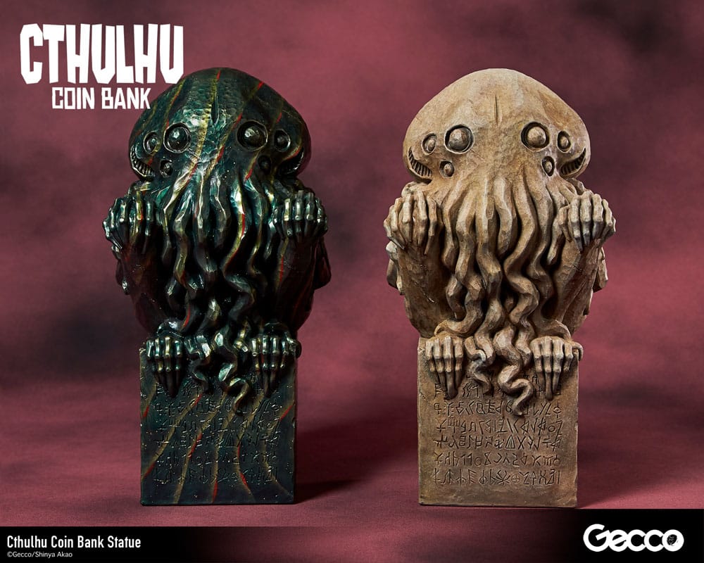 H.P. Lovecraft Cthulhu Mythos Coin Bank Statue Cthulhu (Stone Color) 24cm - Scale Statue - Gecco - Hobby Figures UK