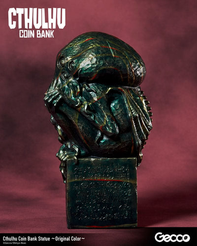 H.P. Lovecraft Cthulhu Mythos Coin Bank Statue Cthulhu (Original Color) 24cm - Scale Statue - Gecco - Hobby Figures UK