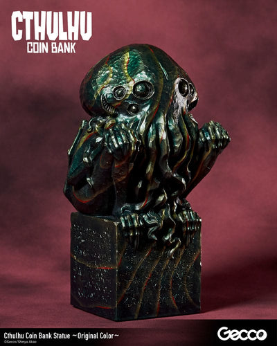 H.P. Lovecraft Cthulhu Mythos Coin Bank Statue Cthulhu (Original Color) 24cm - Scale Statue - Gecco - Hobby Figures UK