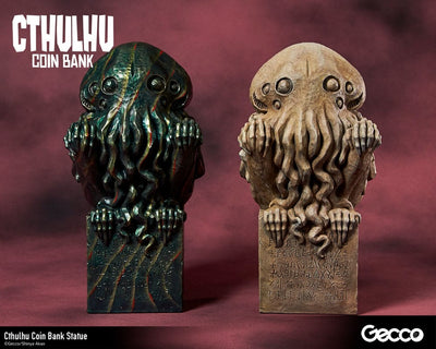 H.P. Lovecraft Cthulhu Mythos Coin Bank Statue Cthulhu (Original Color) 24cm - Scale Statue - Gecco - Hobby Figures UK