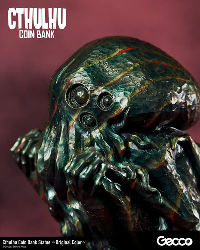 H.P. Lovecraft Cthulhu Mythos Coin Bank Statue Cthulhu (Original Color) 24cm - Scale Statue - Gecco - Hobby Figures UK