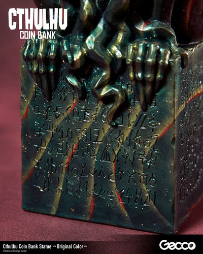 H.P. Lovecraft Cthulhu Mythos Coin Bank Statue Cthulhu (Original Color) 24cm - Scale Statue - Gecco - Hobby Figures UK