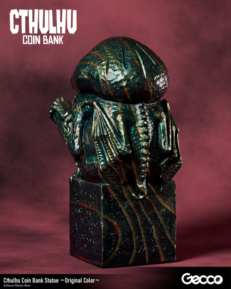 H.P. Lovecraft Cthulhu Mythos Coin Bank Statue Cthulhu (Original Color) 24cm - Scale Statue - Gecco - Hobby Figures UK