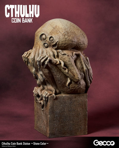 H.P. Lovecraft Cthulhu Mythos Coin Bank Statue Cthulhu (Stone Color) 24cm - Scale Statue - Gecco - Hobby Figures UK