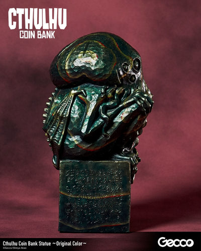 H.P. Lovecraft Cthulhu Mythos Coin Bank Statue Cthulhu (Original Color) 24cm - Scale Statue - Gecco - Hobby Figures UK