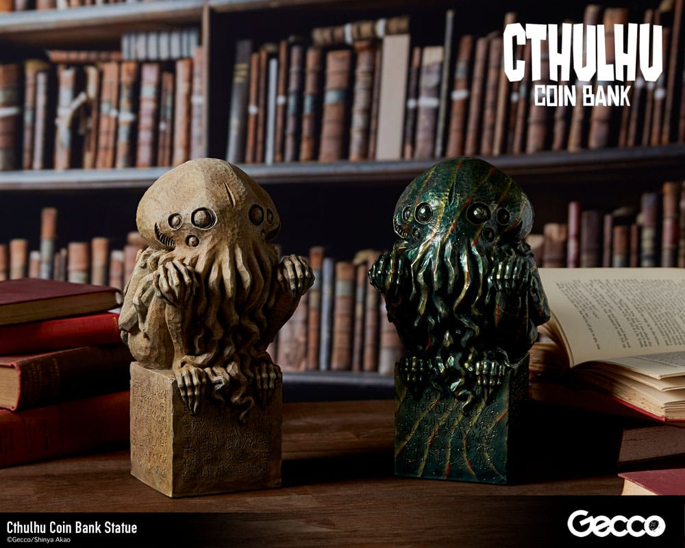 H.P. Lovecraft Cthulhu Mythos Coin Bank Statue Cthulhu (Stone Color) 24cm - Scale Statue - Gecco - Hobby Figures UK