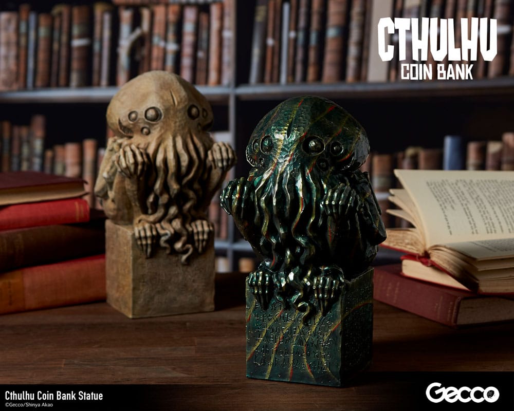 H.P. Lovecraft Cthulhu Mythos Coin Bank Statue Cthulhu (Stone Color) 24cm - Scale Statue - Gecco - Hobby Figures UK