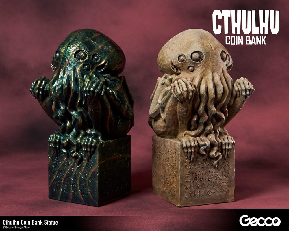 H.P. Lovecraft Cthulhu Mythos Coin Bank Statue Cthulhu (Stone Color) 24cm - Scale Statue - Gecco - Hobby Figures UK