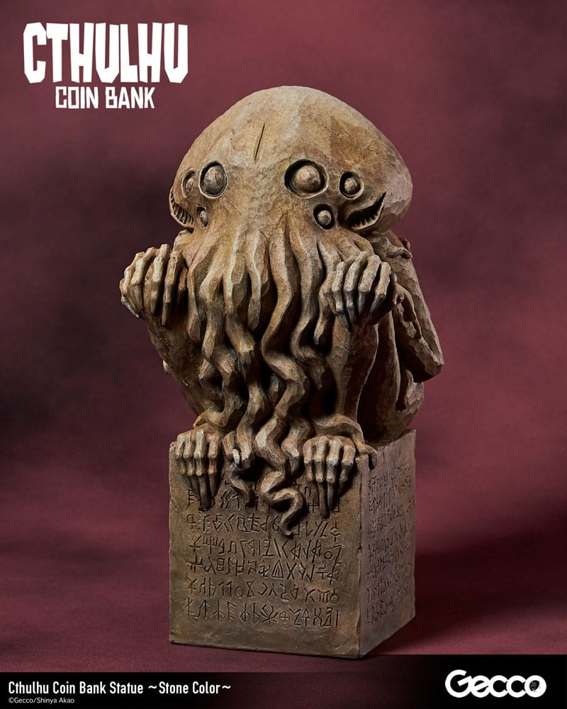 H.P. Lovecraft Cthulhu Mythos Coin Bank Statue Cthulhu (Stone Color) 24cm - Scale Statue - Gecco - Hobby Figures UK