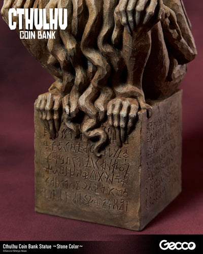 H.P. Lovecraft Cthulhu Mythos Coin Bank Statue Cthulhu (Stone Color) 24cm - Scale Statue - Gecco - Hobby Figures UK