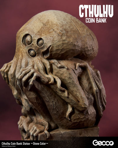 H.P. Lovecraft Cthulhu Mythos Coin Bank Statue Cthulhu (Stone Color) 24cm - Scale Statue - Gecco - Hobby Figures UK