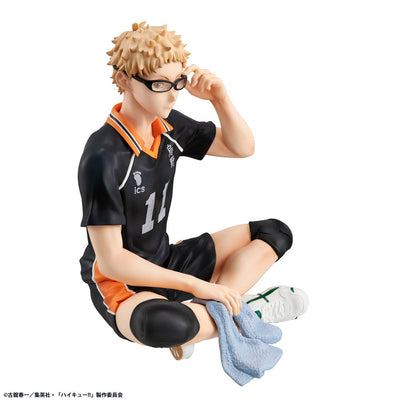Haikyu!! G.E.M. Series PVC Statue Kei Tsukishima Palm Size 9cm - Scale Statue - Megahouse - Hobby Figures UK