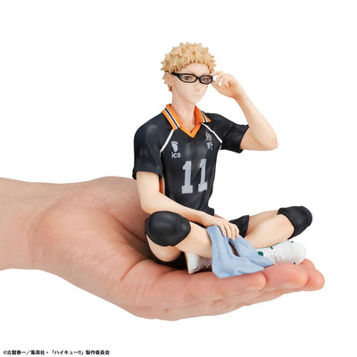 Haikyu!! G.E.M. Series PVC Statue Kei Tsukishima Palm Size 9cm - Scale Statue - Megahouse - Hobby Figures UK