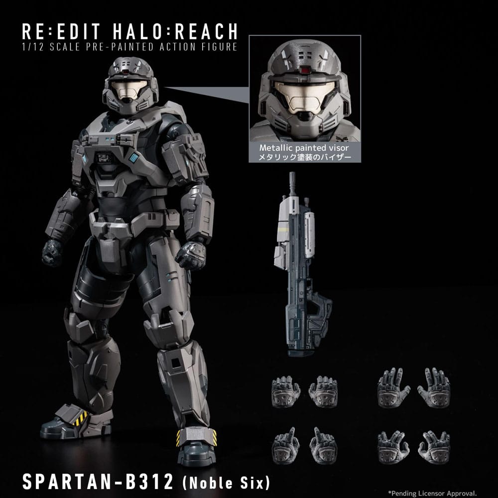 Halo: Reach Action Figure 1/12 Spartan-B312 Noble Six 18cm – Hobby