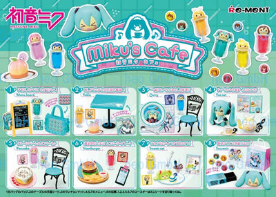 Hatsune Miku Accessory Sets Miku's Cafe Display (8) - Mini Figures - Re-Ment - Hobby Figures UK