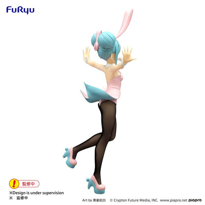 Hatsune Miku BiCute Bunnies PVC Statue Wink Pearl Pink Color Ver. 30cm - Scale Statue - Furyu - Hobby Figures UK