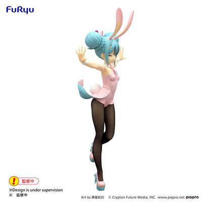 Hatsune Miku BiCute Bunnies PVC Statue Wink Pearl Pink Color Ver. 30cm - Scale Statue - Furyu - Hobby Figures UK