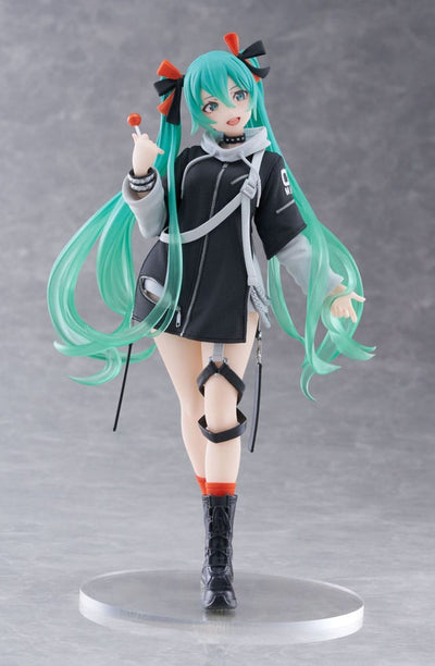 Hatsune Miku Wonderland PVC Statue Fashion Punk Ver. 18cm - Scale Statue - Taito Prize - Hobby Figures UK