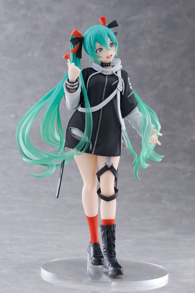 Hatsune Miku Wonderland PVC Statue Fashion Punk Ver. 18cm - Scale Statue - Taito Prize - Hobby Figures UK