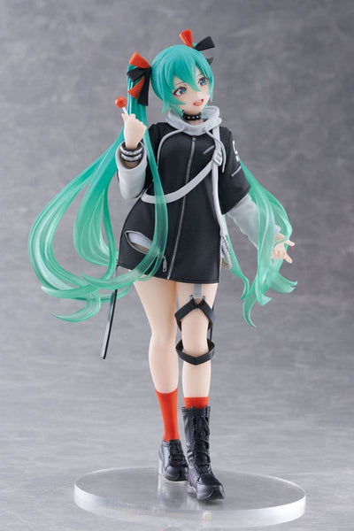 Hatsune Miku Wonderland PVC Statue Fashion Punk Ver. 18cm - Scale Statue - Taito Prize - Hobby Figures UK