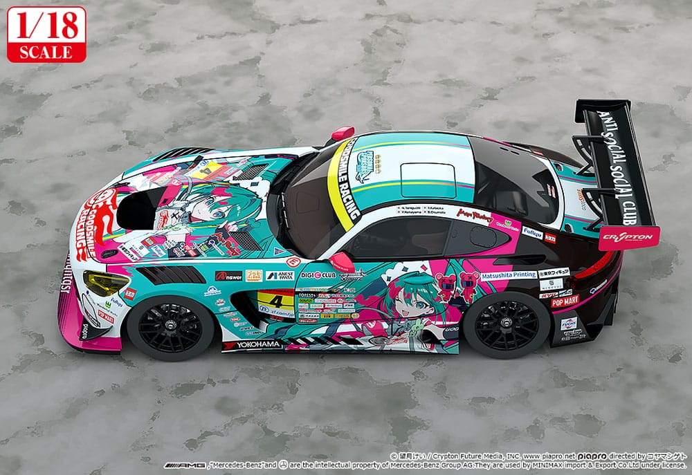 Hatsune Miku GT Project Vehicle 1/18 Hatsune Miku AMG 2025 Season Opening Ver. 26cm - Action Figures - Good Smile Racing - Hobby Figures UK