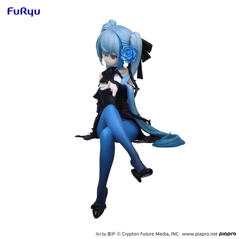 Hatsune Miku Noodle Stopper PVC Statue Blue Rose Ver. 14cm - Scale Statue - Furyu - Hobby Figures UK