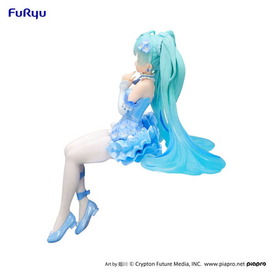 Hatsune Miku Noodle Stopper PVC Statue Flower Fairy Nemophila Pail Blue Color Ver. 15cm - Scale Statue - Furyu - Hobby Figures UK
