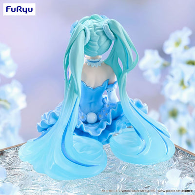 Hatsune Miku Noodle Stopper PVC Statue Flower Fairy Nemophila Pail Blue Color Ver. 15cm - Scale Statue - Furyu - Hobby Figures UK