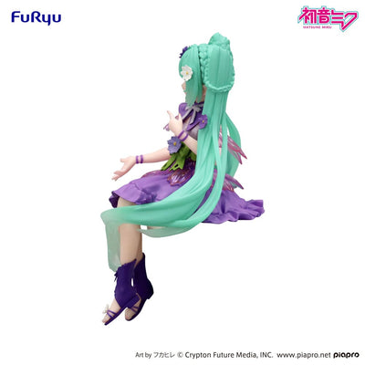 Hatsune Miku Noodle Stopper PVC Statue Flower Fairy Cosmos Purple Color Ver. 14cm - Scale Statue - Furyu - Hobby Figures UK