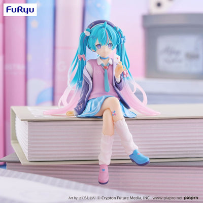 Hatsune Miku Noodle Stopper PVC Statue Hatsune Miku Love Blazer Navy Color Ver. 14cm - Scale Statue - Furyu - Hobby Figures UK