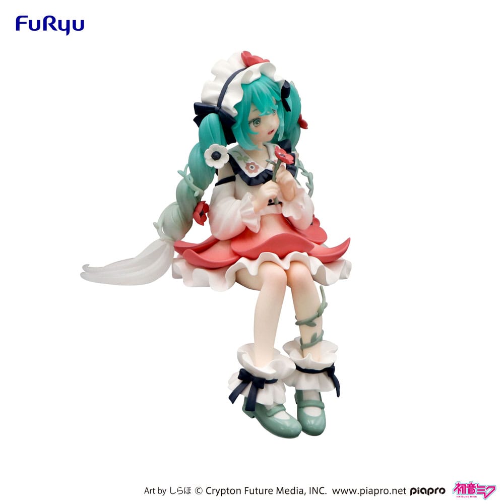 Hatsune Miku Noodle Stopper PVC Statue Hatsune Miku Flower Fairy Anemone 14cm - Scale Statue - Furyu - Hobby Figures UK