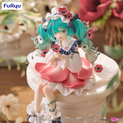 Hatsune Miku Noodle Stopper PVC Statue Hatsune Miku Flower Fairy Anemone 14cm - Scale Statue - Furyu - Hobby Figures UK