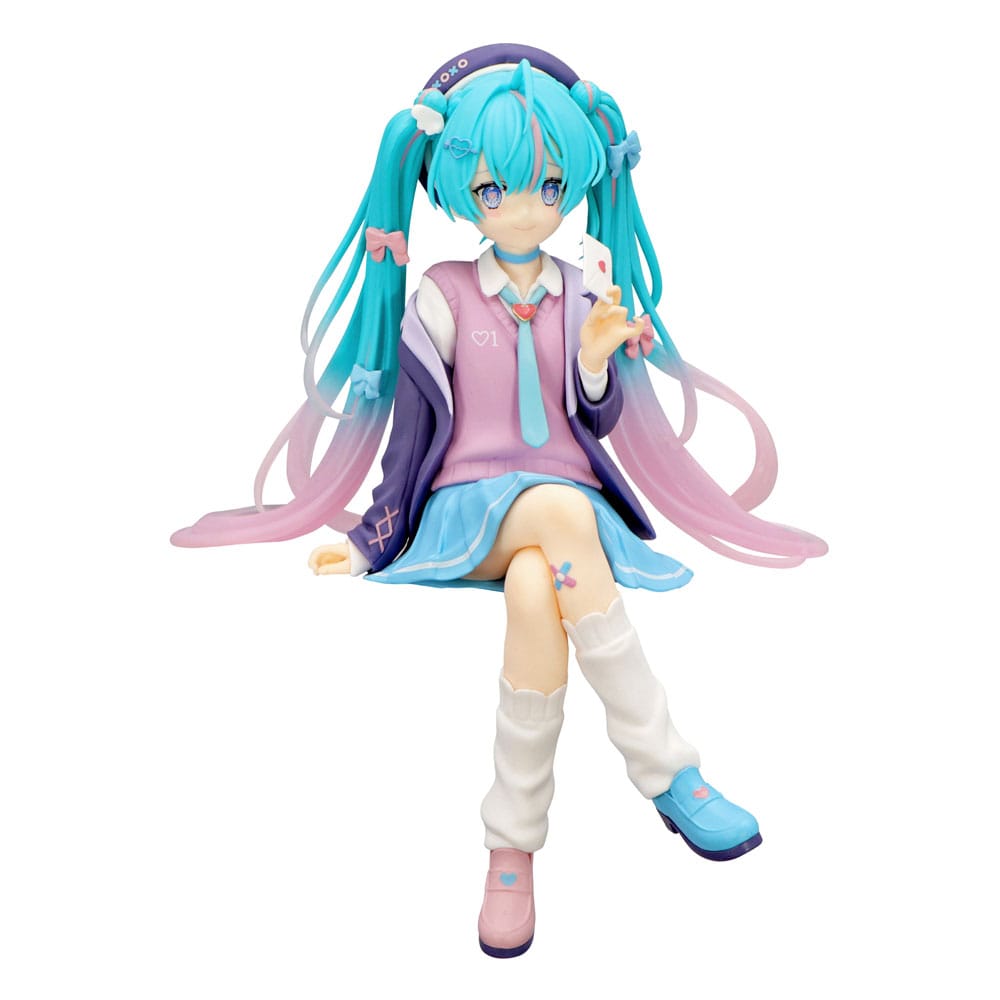 Hatsune Miku Noodle Stopper PVC Statue Hatsune Miku Love Blazer Navy Color Ver. 14cm - Scale Statue - Furyu - Hobby Figures UK