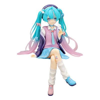 Hatsune Miku Noodle Stopper PVC Statue Hatsune Miku Love Blazer Navy Color Ver. 14cm - Scale Statue - Furyu - Hobby Figures UK