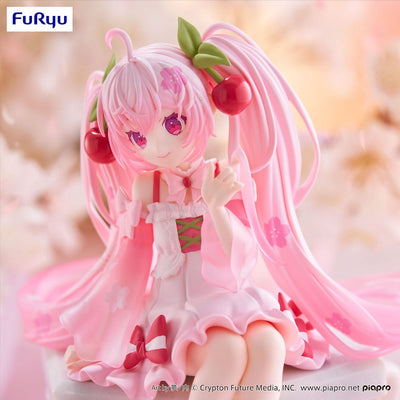 Hatsune Miku Noodle Stopper PVC Statue Sakura Miku 2025 14cm - Scale Statue - Furyu - Hobby Figures UK