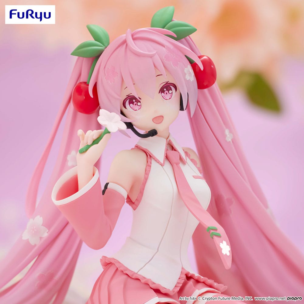 Hatsune Miku Noodle Stopper PVC Statue Sakura Miku 2024 15cm - Scale Statue - Furyu - Hobby Figures UK