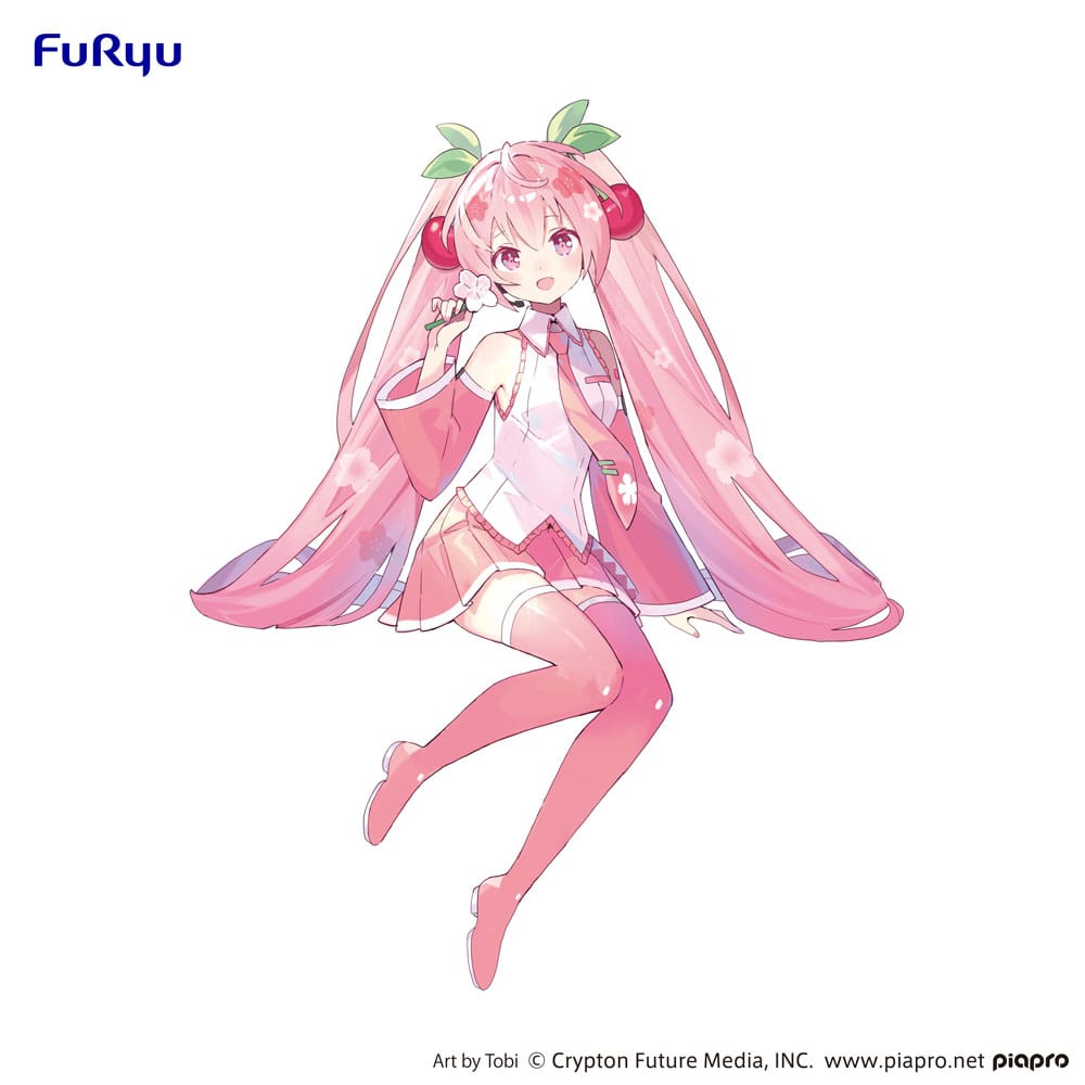 Hatsune Miku Noodle Stopper PVC Statue Sakura Miku 2024 15cm - Scale Statue - Furyu - Hobby Figures UK