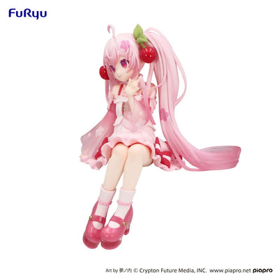 Hatsune Miku Noodle Stopper PVC Statue Sakura Miku 2025 14cm - Scale Statue - Furyu - Hobby Figures UK