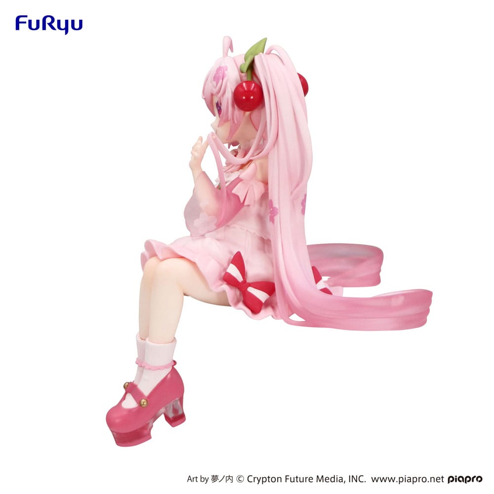 Hatsune Miku Noodle Stopper PVC Statue Sakura Miku 2025 14cm - Scale Statue - Furyu - Hobby Figures UK