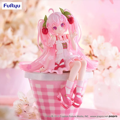 Hatsune Miku Noodle Stopper PVC Statue Sakura Miku 2025 14cm - Scale Statue - Furyu - Hobby Figures UK