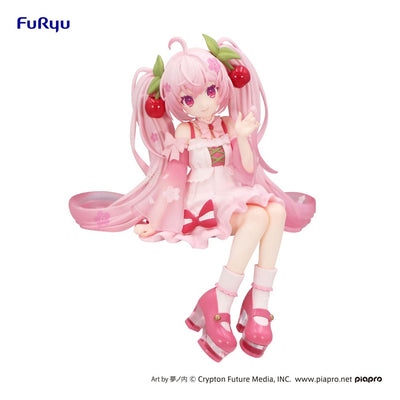 Hatsune Miku Noodle Stopper PVC Statue Sakura Miku 2025 14cm - Scale Statue - Furyu - Hobby Figures UK