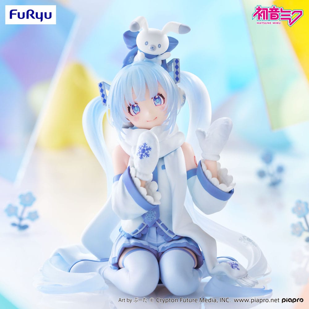 Hatsune Miku Noodle Stopper PVC Statue Snow Miku Sky Town 10th Ver. 15cm - Scale Statue - Furyu - Hobby Figures UK