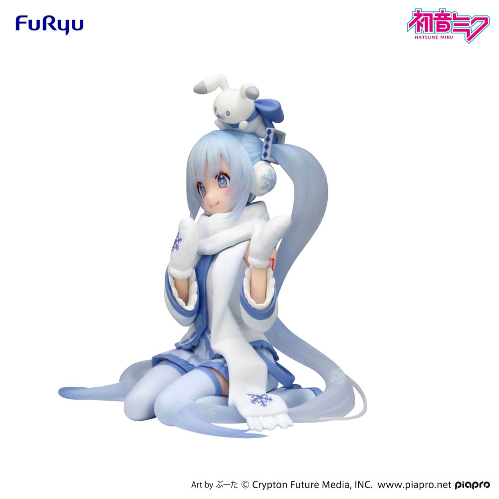 Hatsune Miku Noodle Stopper PVC Statue Snow Miku Sky Town 10th Ver. 15cm - Scale Statue - Furyu - Hobby Figures UK