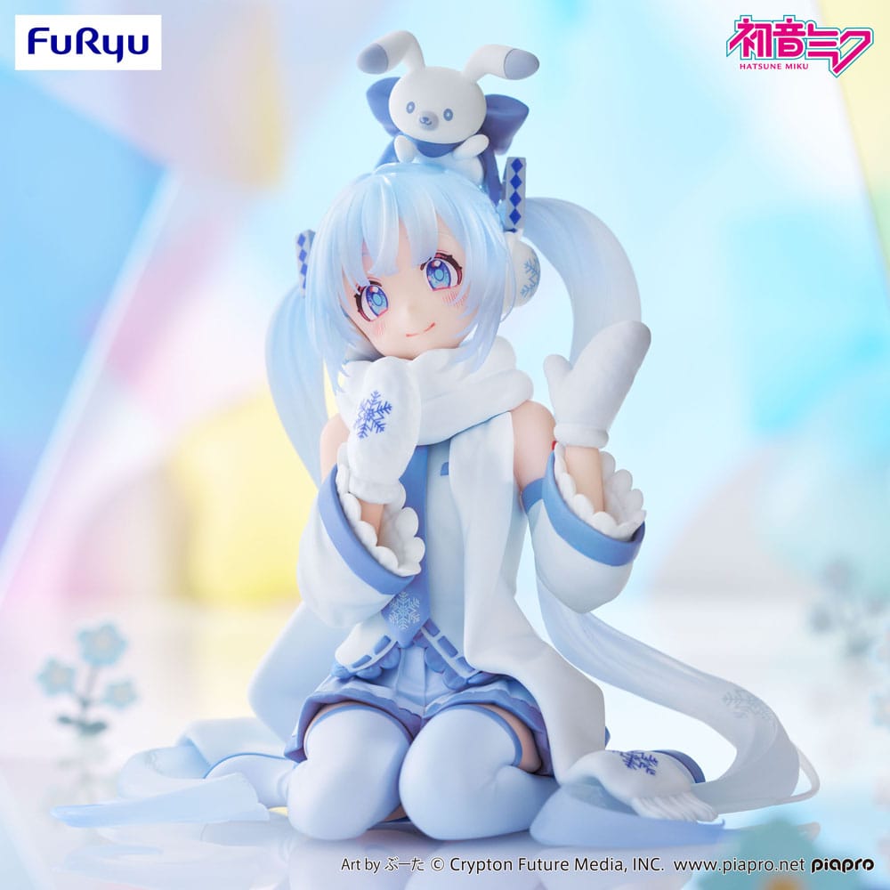 Hatsune Miku Noodle Stopper PVC Statue Snow Miku Sky Town 10th Ver. 15cm - Scale Statue - Furyu - Hobby Figures UK
