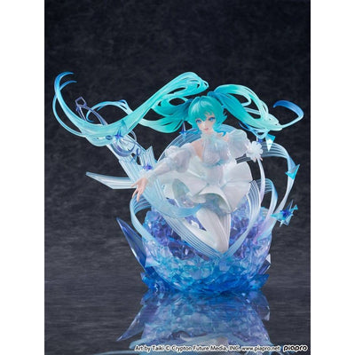 Hatsune Miku PVC Statue 1/7 Hatsune Miku - Crystal Dress Ver. 22cm - Scale Statue - CyberZ - Hobby Figures UK