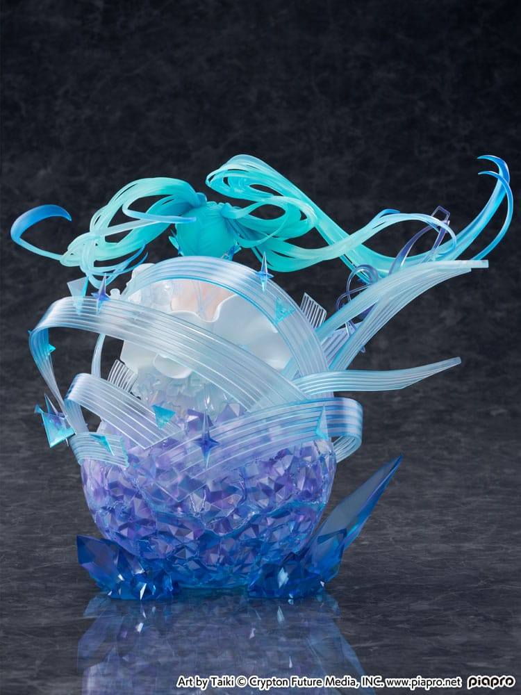 Hatsune Miku PVC Statue 1/7 Hatsune Miku - Crystal Dress Ver. 22cm - Scale Statue - CyberZ - Hobby Figures UK