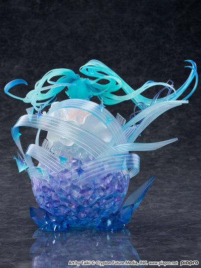 Hatsune Miku PVC Statue 1/7 Hatsune Miku - Crystal Dress Ver. 22cm - Scale Statue - CyberZ - Hobby Figures UK